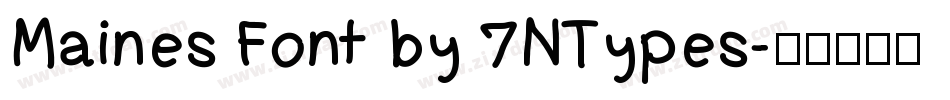 Maines Font by 7NTypes字体转换